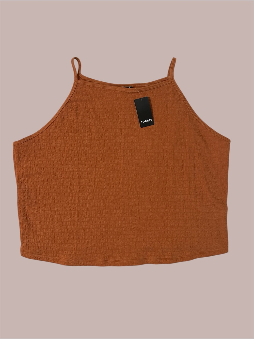 NWT Torrid Rust Colored Cropped Tank Top Size 3x